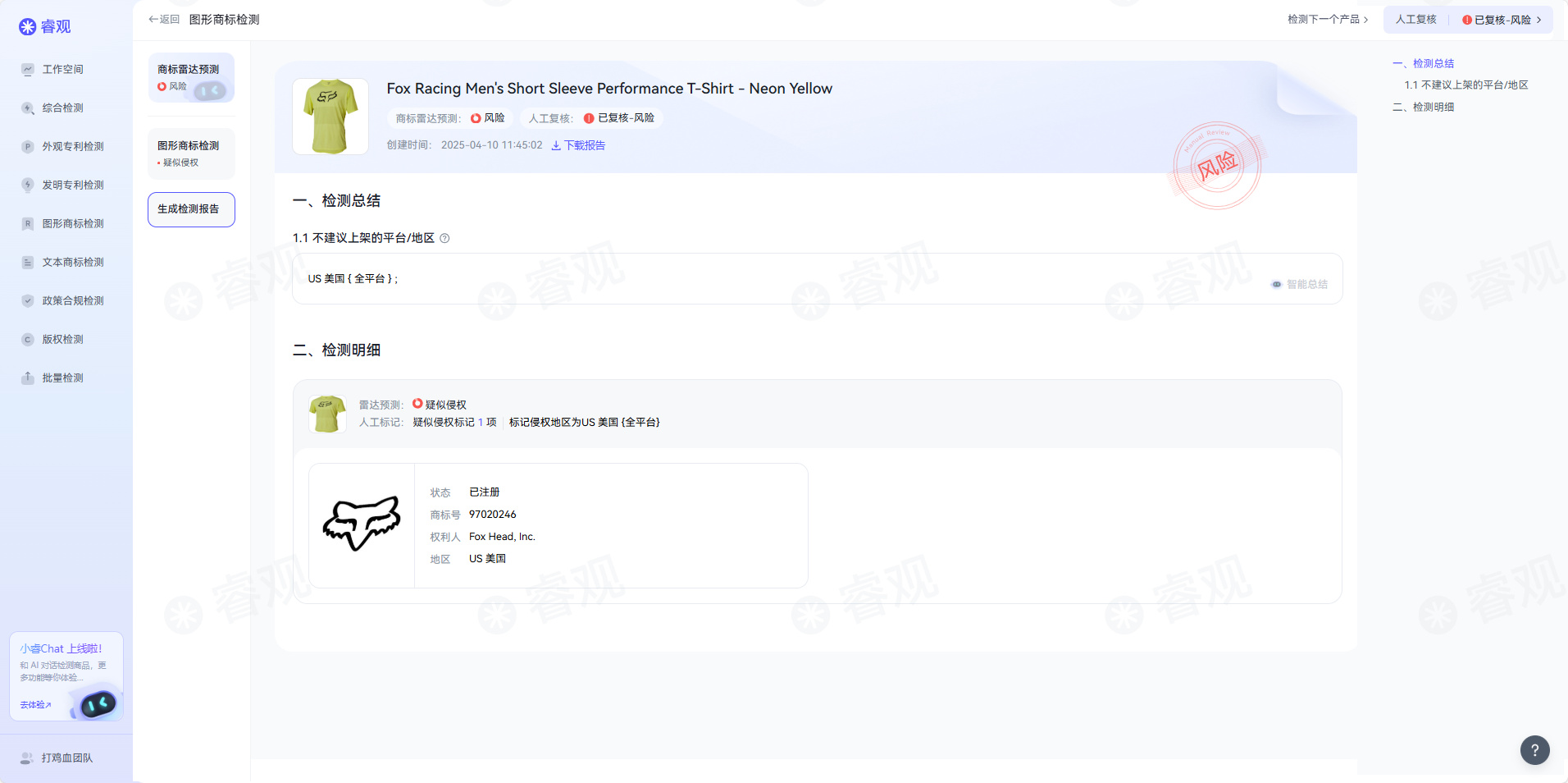 睿观_跨境电商侵权风险检测平台_多国商标/专利/版权查询