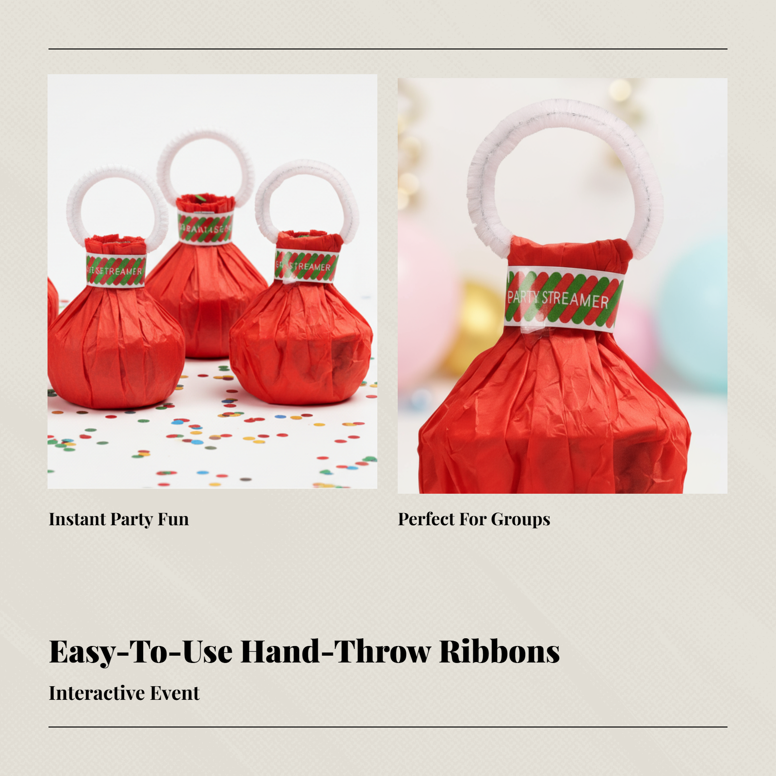 5 Pieces Hand Toss Ribbon Confetti Colorful Ribbons Party Supplies