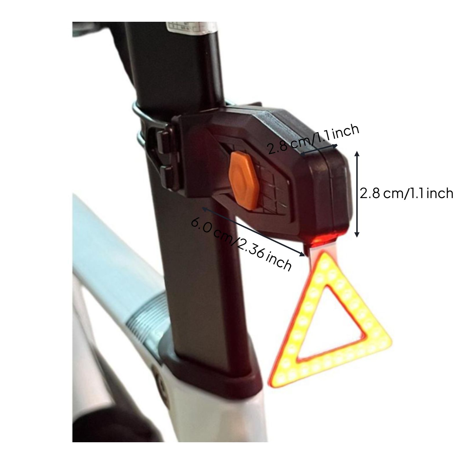 Bike Rechargeable LED Light, Waterproof, Multi-Mode