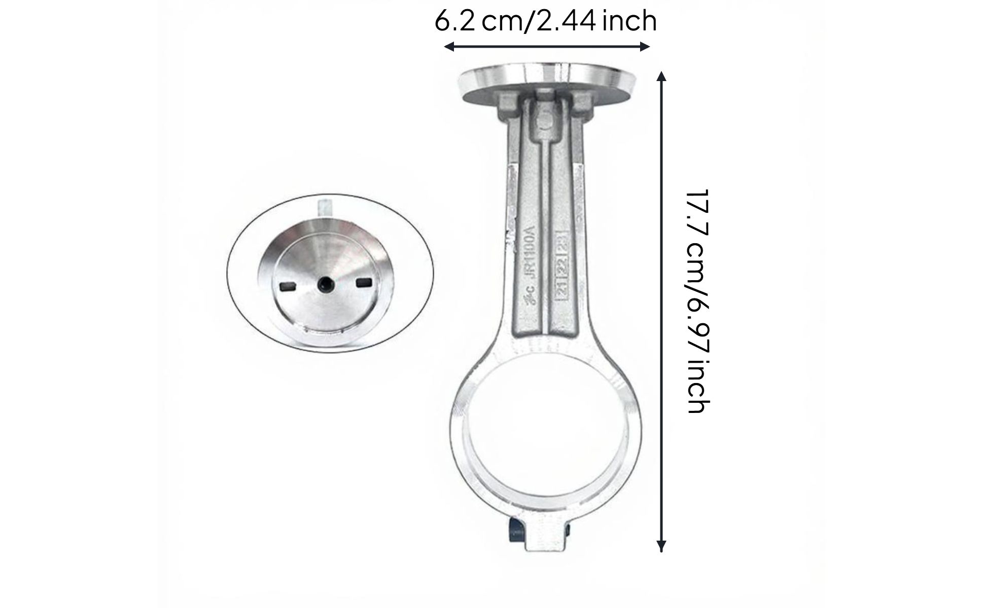 Air Compressor Accessories, Aluminum Alloy Connecting Rod, sturdy Replacement, Universal Fit for Dry-Running Quiet Air Compressors