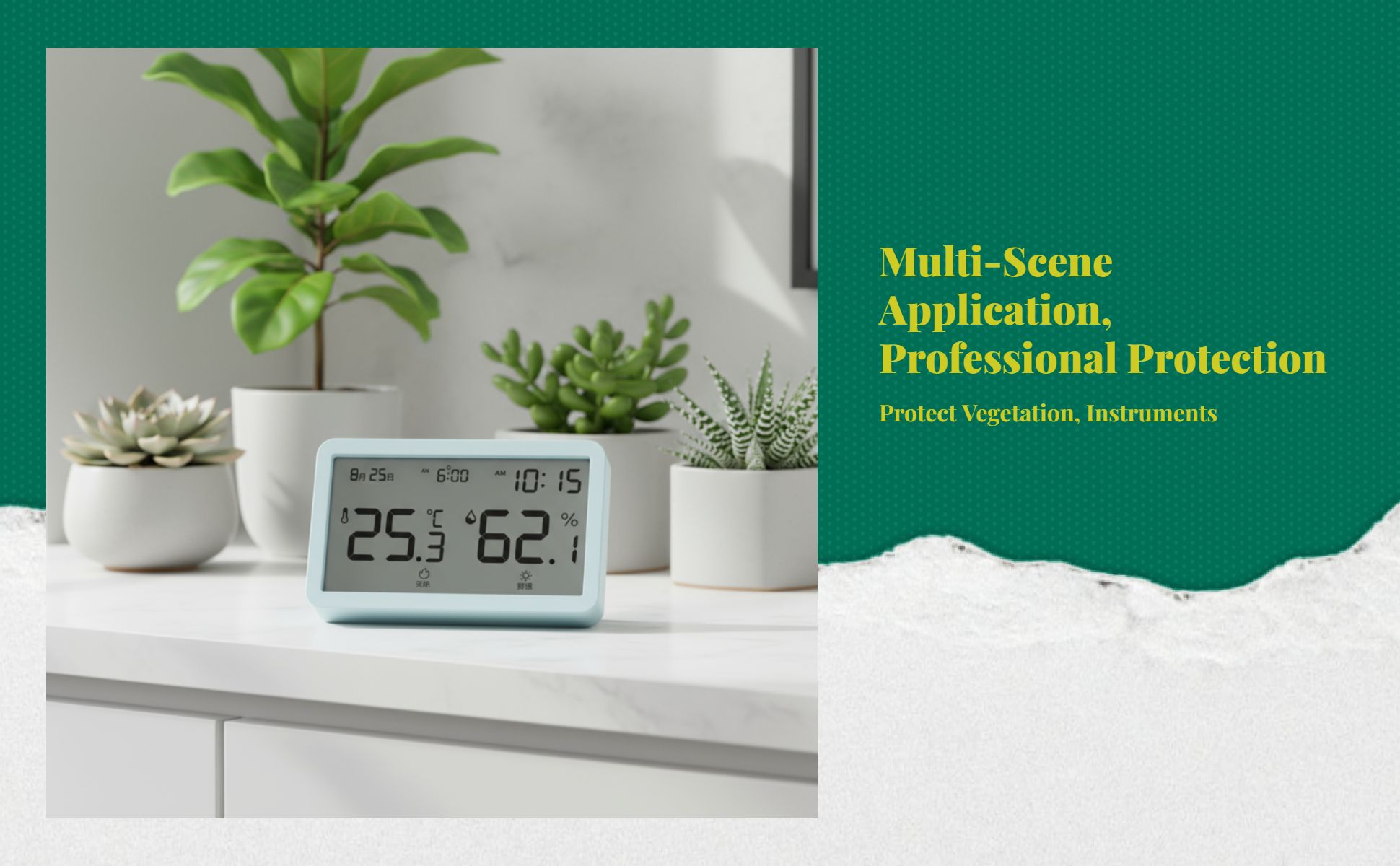 Digital Hygrometer, Indoor Thermometer, High-Accuracy Temperature and Humidity Gauge, Wall-Mounted, Infant Nursery