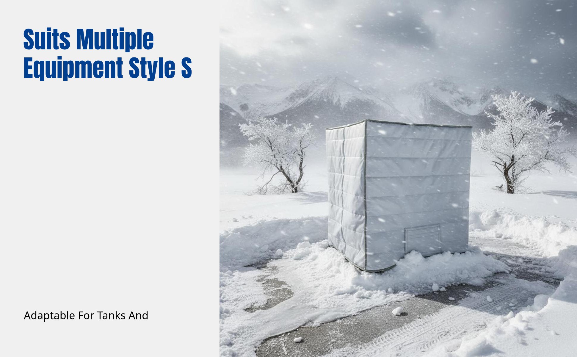 Bulk Liquid Container Insulation Cover, Waterproof, Snowproof, Thickened