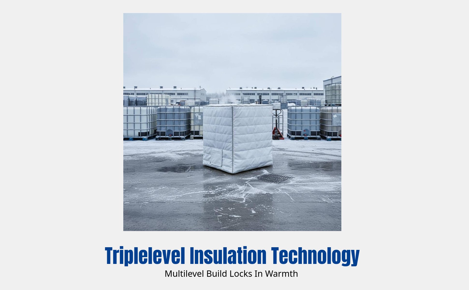 Bulk Liquid Container Insulation Cover, Waterproof, Snowproof, Thickened