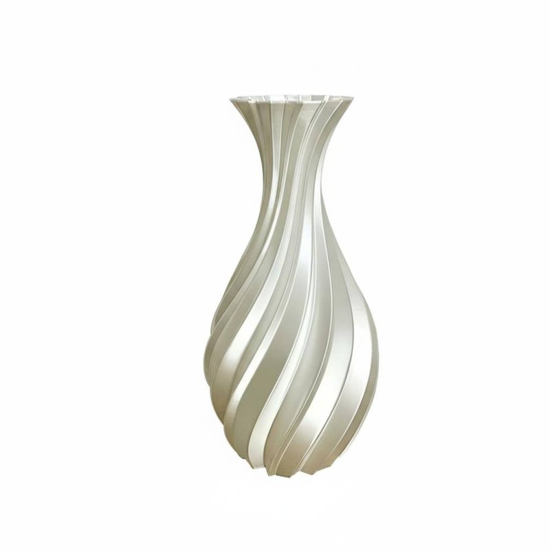 Silk Vase, 3D Printed, Nordic Minimalist, Elegant Home Accent