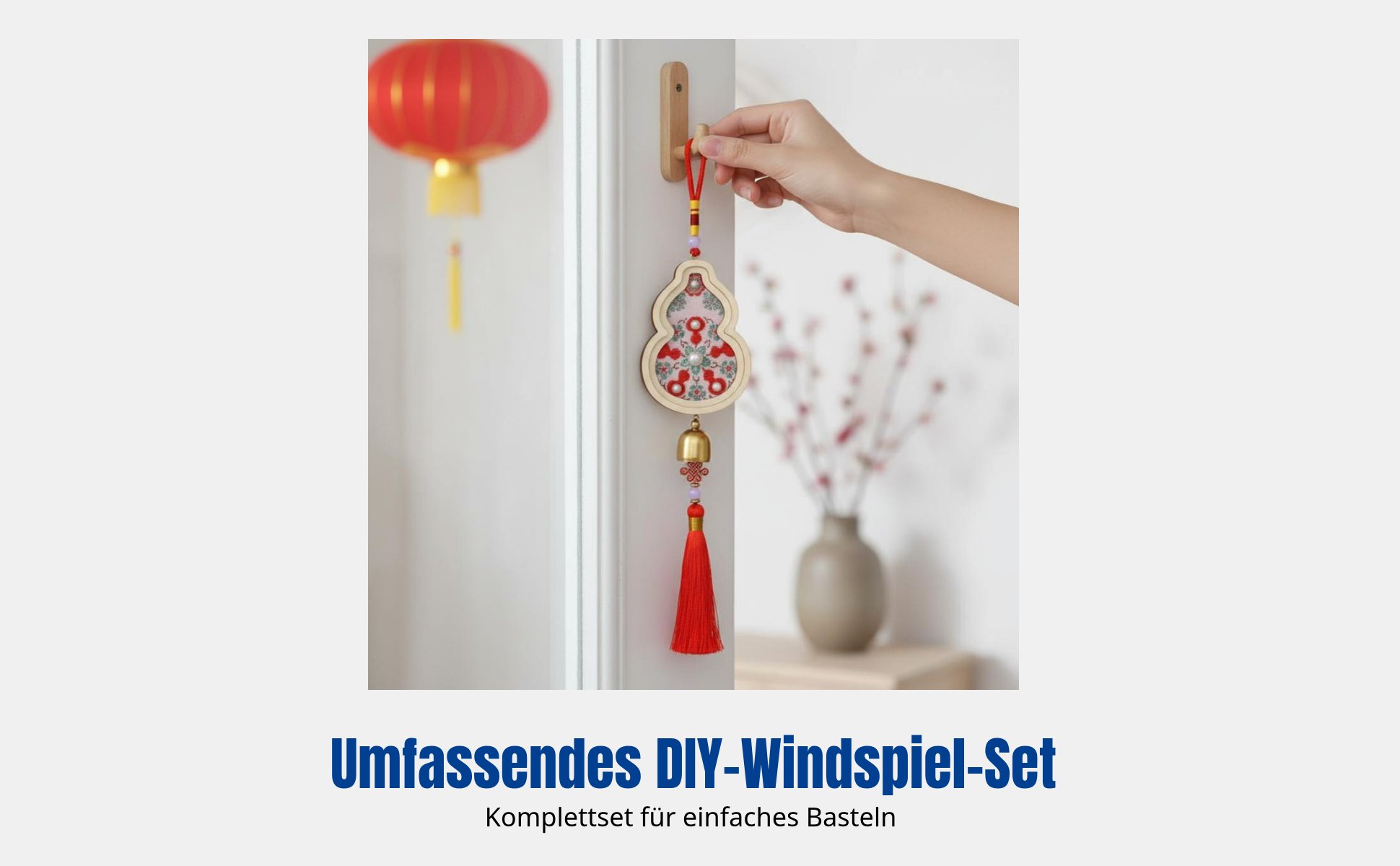 DIY Windspiel-Set Song Brokatperlen Hängedeko Kreatives Geschenk