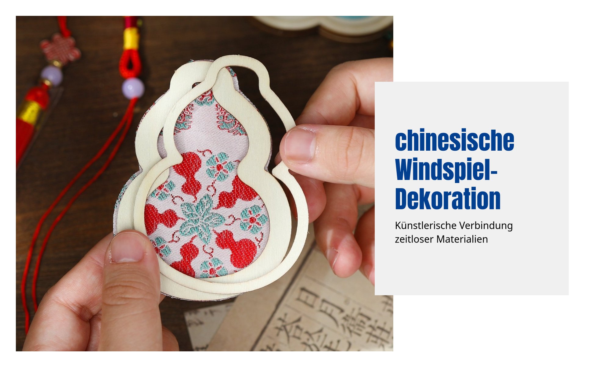 DIY Windspiel-Set Song Brokatperlen Hängedeko Kreatives Geschenk