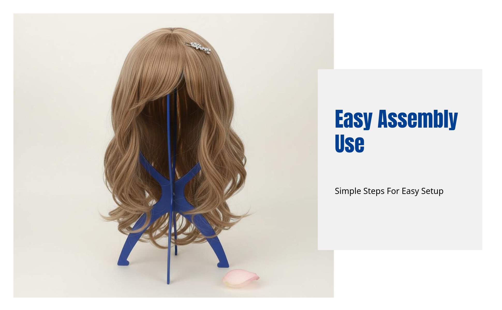Plastic Wig Stand, Thickened Holder, Multi-Size, Random Color