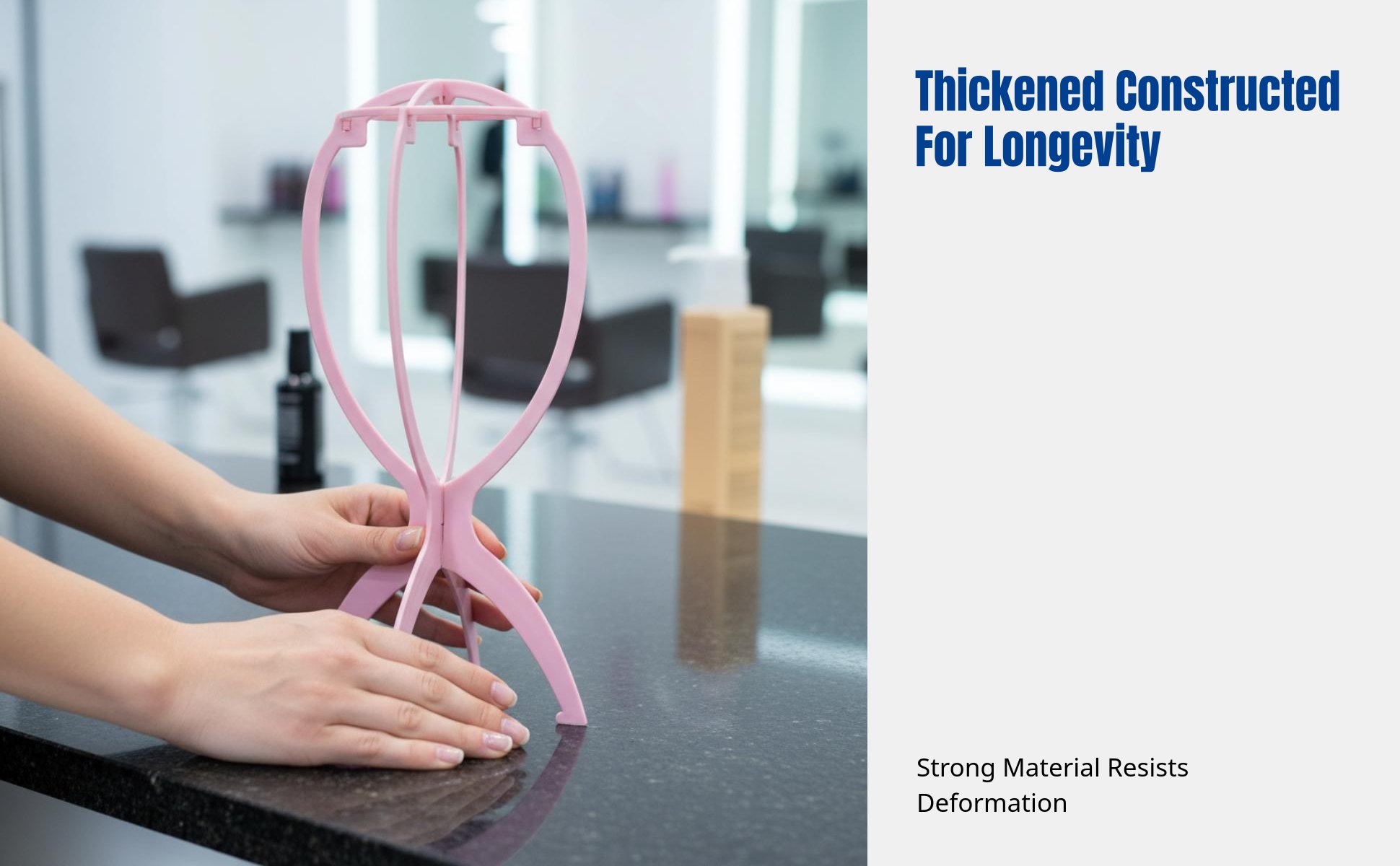 Plastic Wig Stand, Thickened Holder, Multi-Size, Random Color