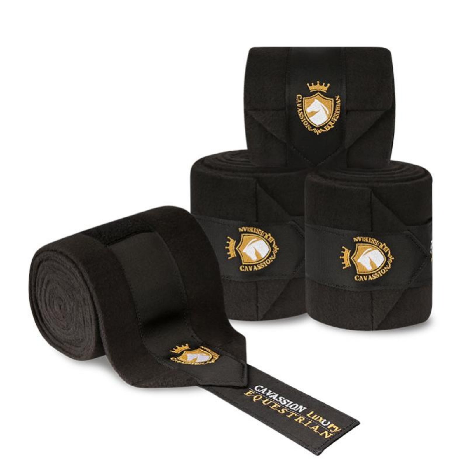Equestrian Leg Guards, Embroidered Sports Accessories, Polyester
