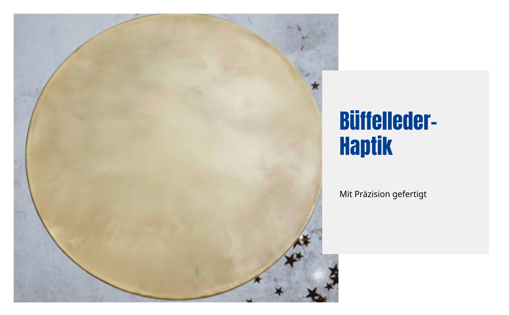 Timpani-Fell, Ethnisch, Büffelhaut, robust, leicht zu montieren
