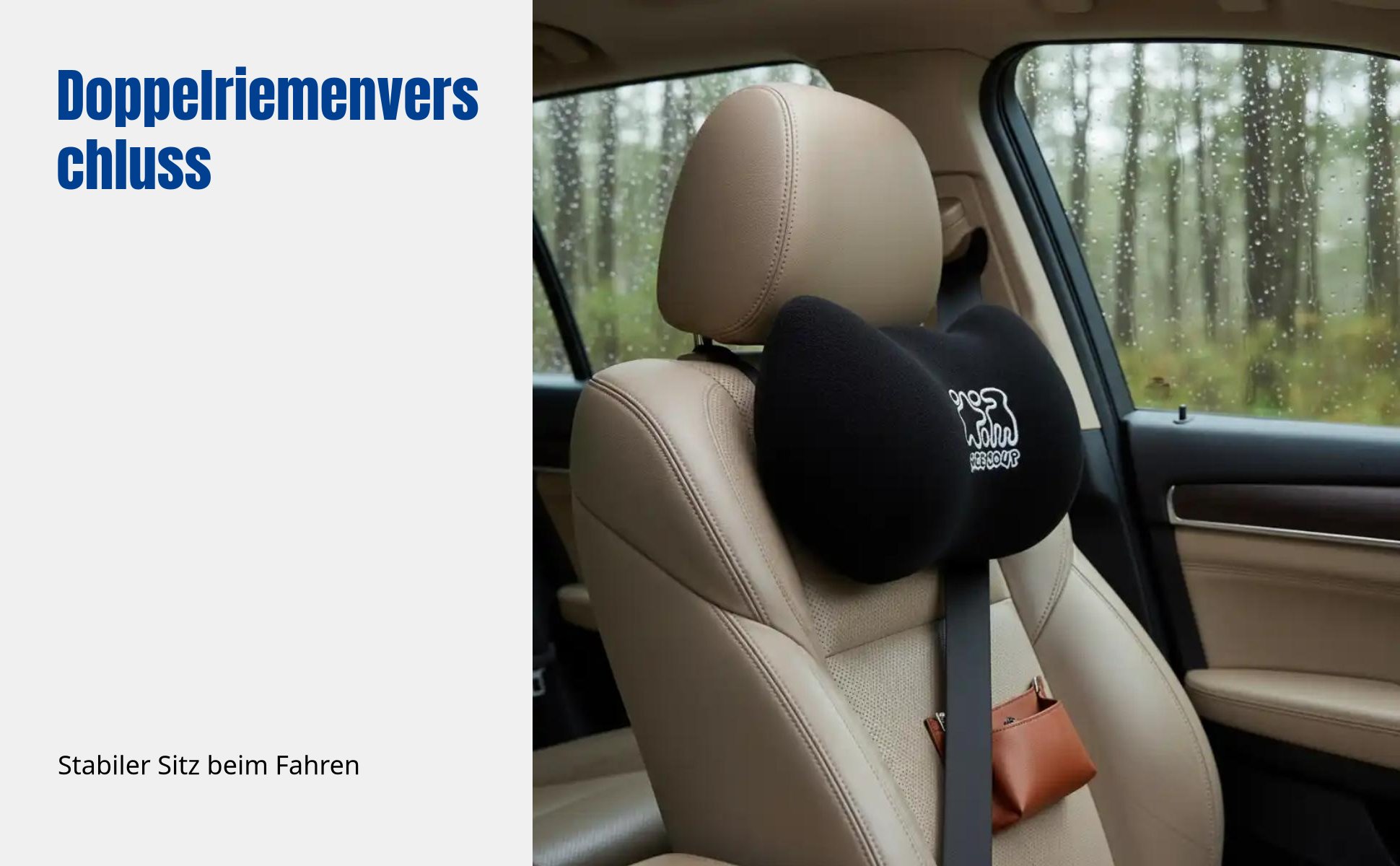 Autositzstütze, viskoelastischer Schaum, Katzendesign, Rückenlehne