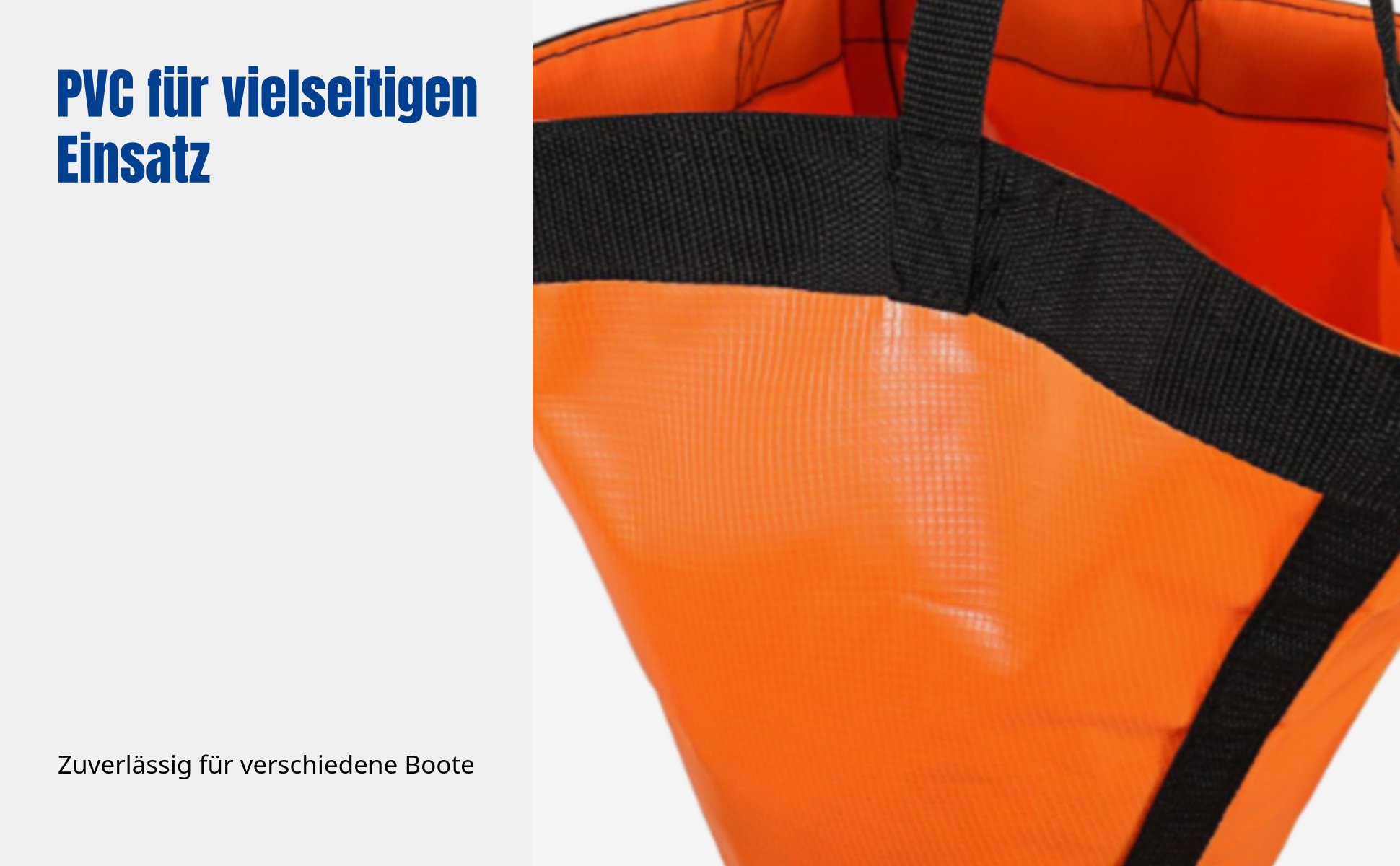 Seeanker, Bootsanker, PVC Anker für Schlauchboot, Kajak, Beiboot