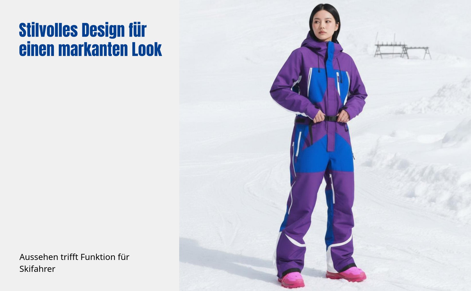 Skianzug, Einteiler, wasserdicht, Unisex, Powder-Sport, isoliert, Jacke & Hose