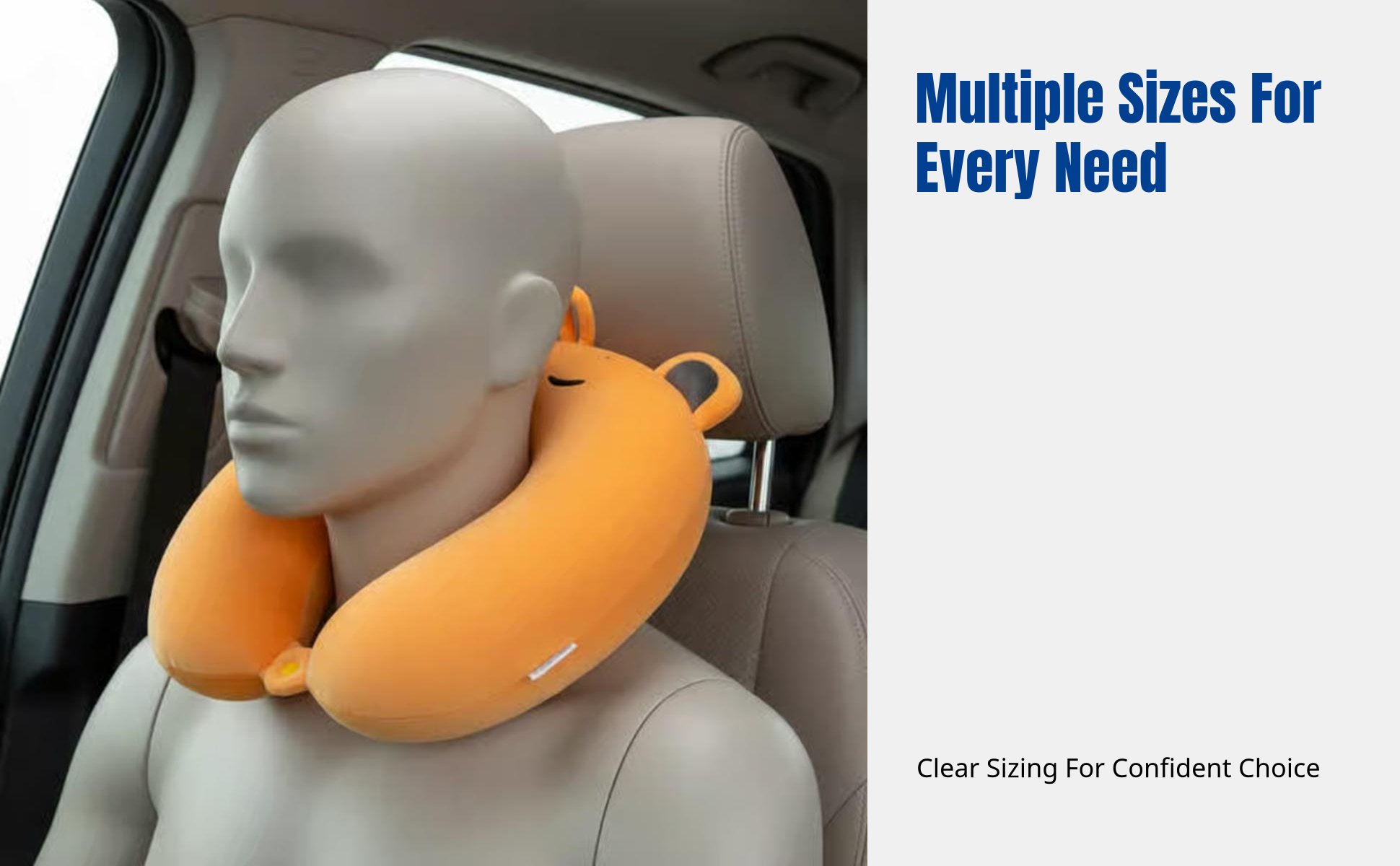 Cartoon Car Headrest Pillow, Office Chair Spine Support