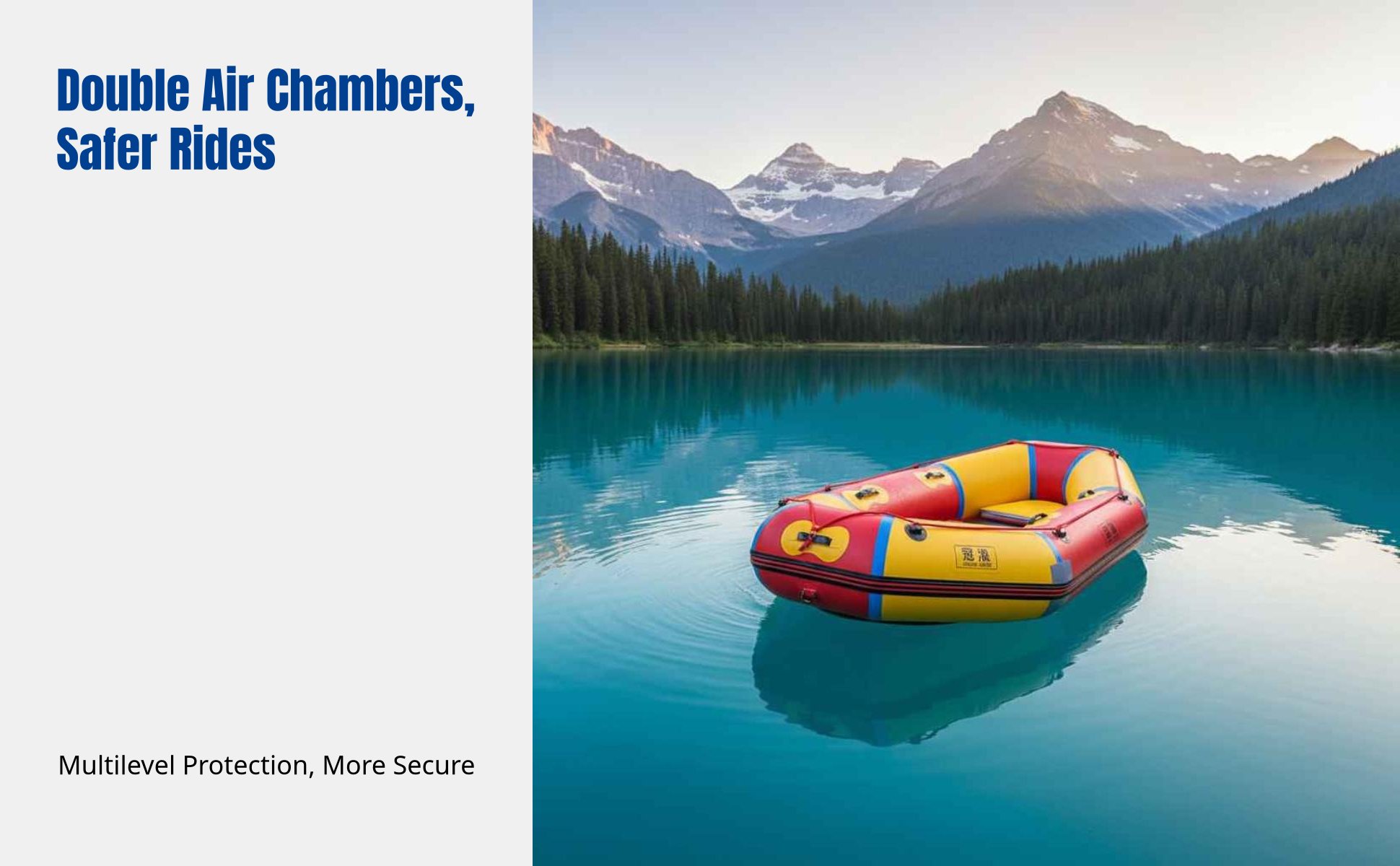 Inflatable Boat, Reinforced Kayak, Hard Bottom, Drifting, Fishing, Emergency