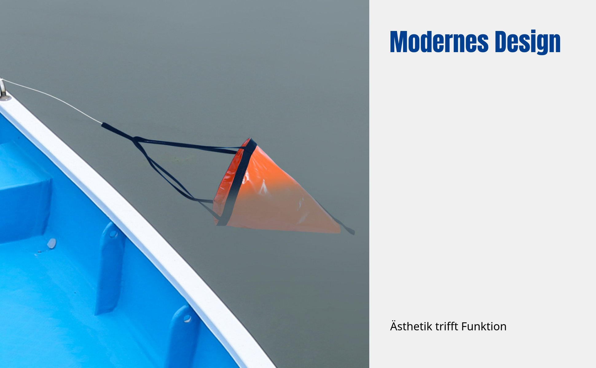 Seeanker, Bootsanker, PVC Anker für Schlauchboot, Kajak, Beiboot