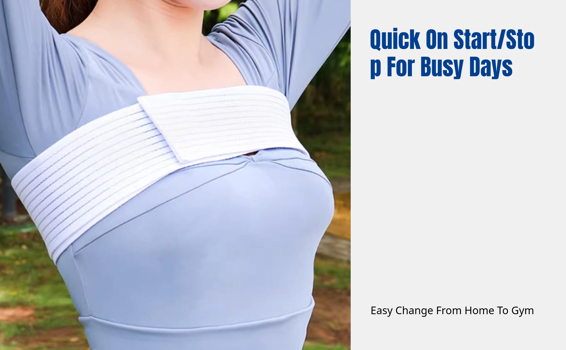 Breast Stabilizer Band Sports Bra Substitute Antimotion Exercise Band