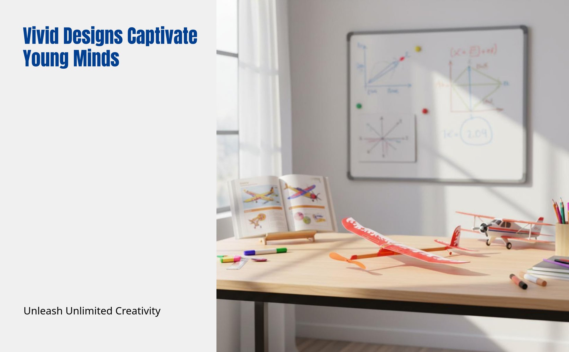 Rubber band powered soaring plane DIY kit; hands-on science experiment for kids.