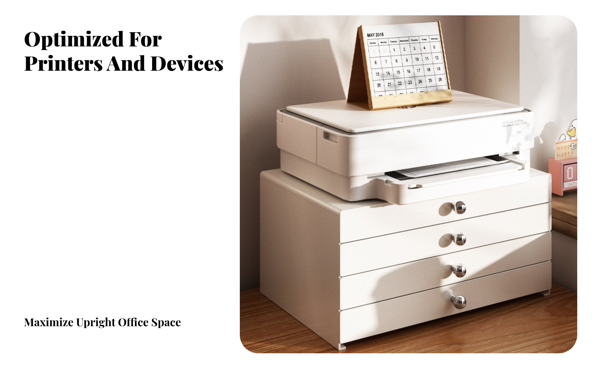 Miniature Drawer Chest Space Saving Multi-Tier Stationery Holder adaptable Use