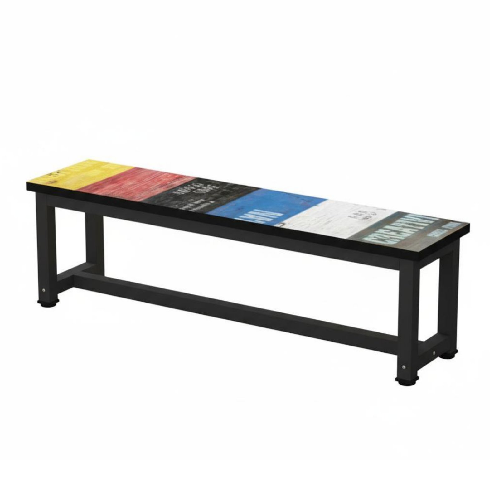 Low Backless Bench Multi-Functional Rectangular Frame Bench Versatile Use