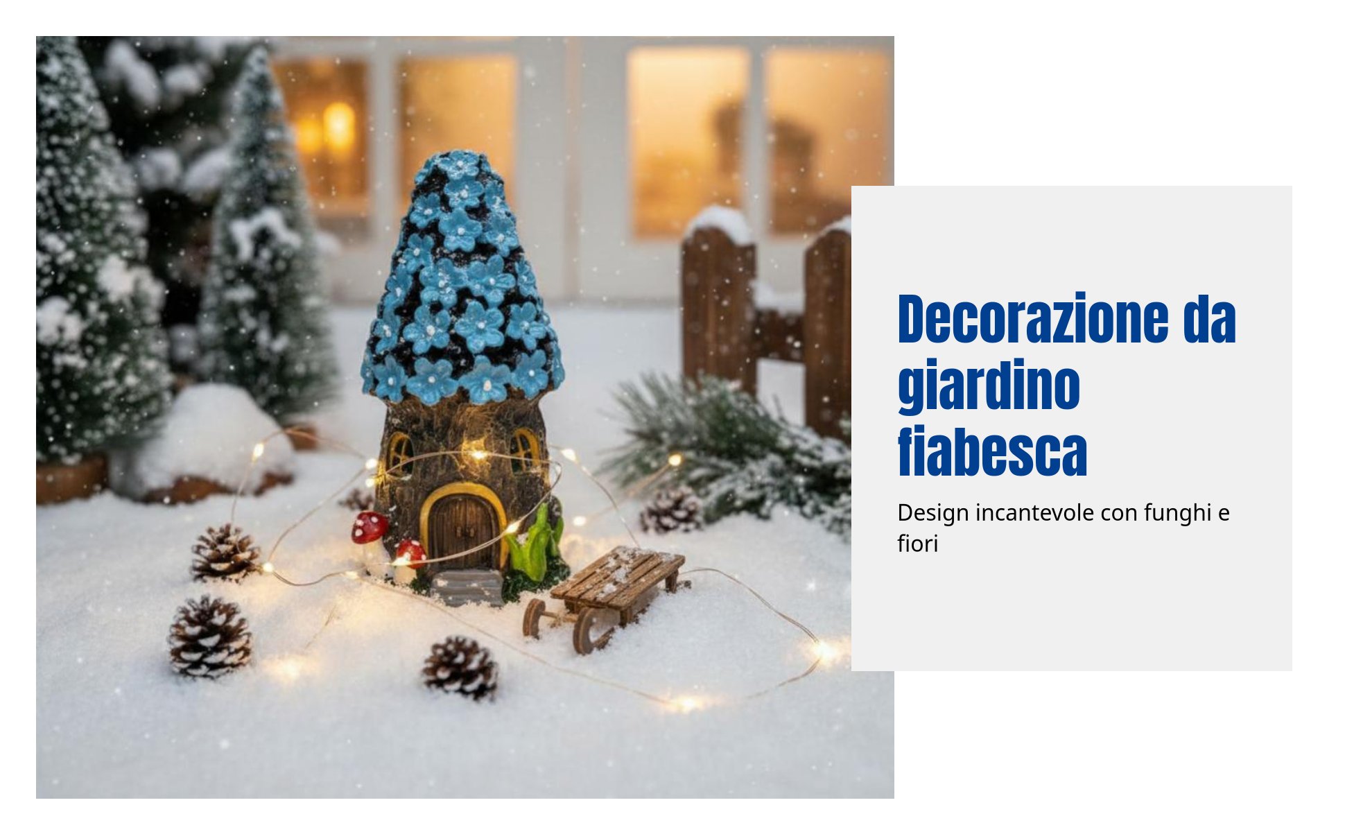 Fungo in resina decorativo per casa, giardino, Natale, prato e cortile.