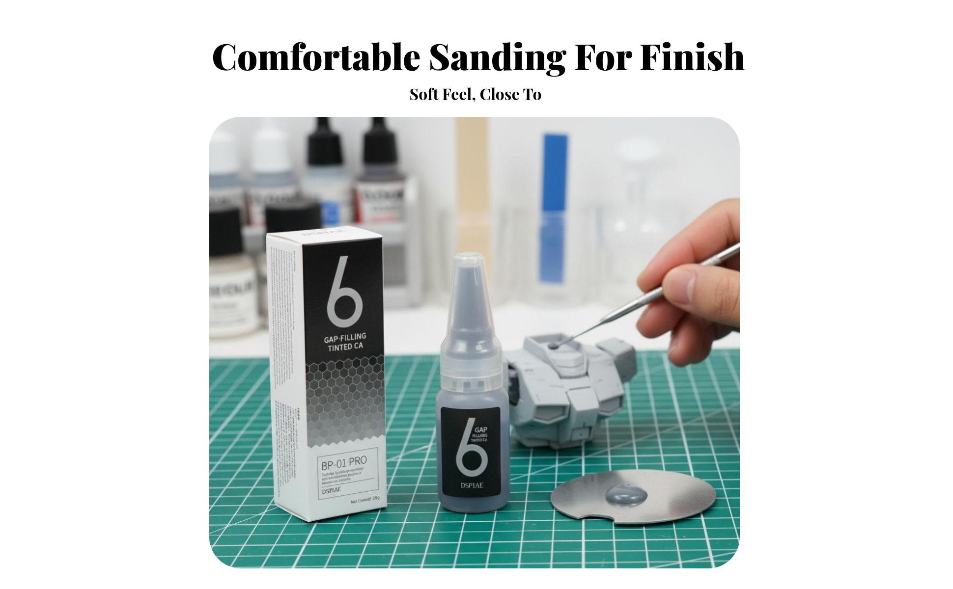 Tinted Cyanoacrylate Filler Easy to Sand Liquid Putty Precise Application