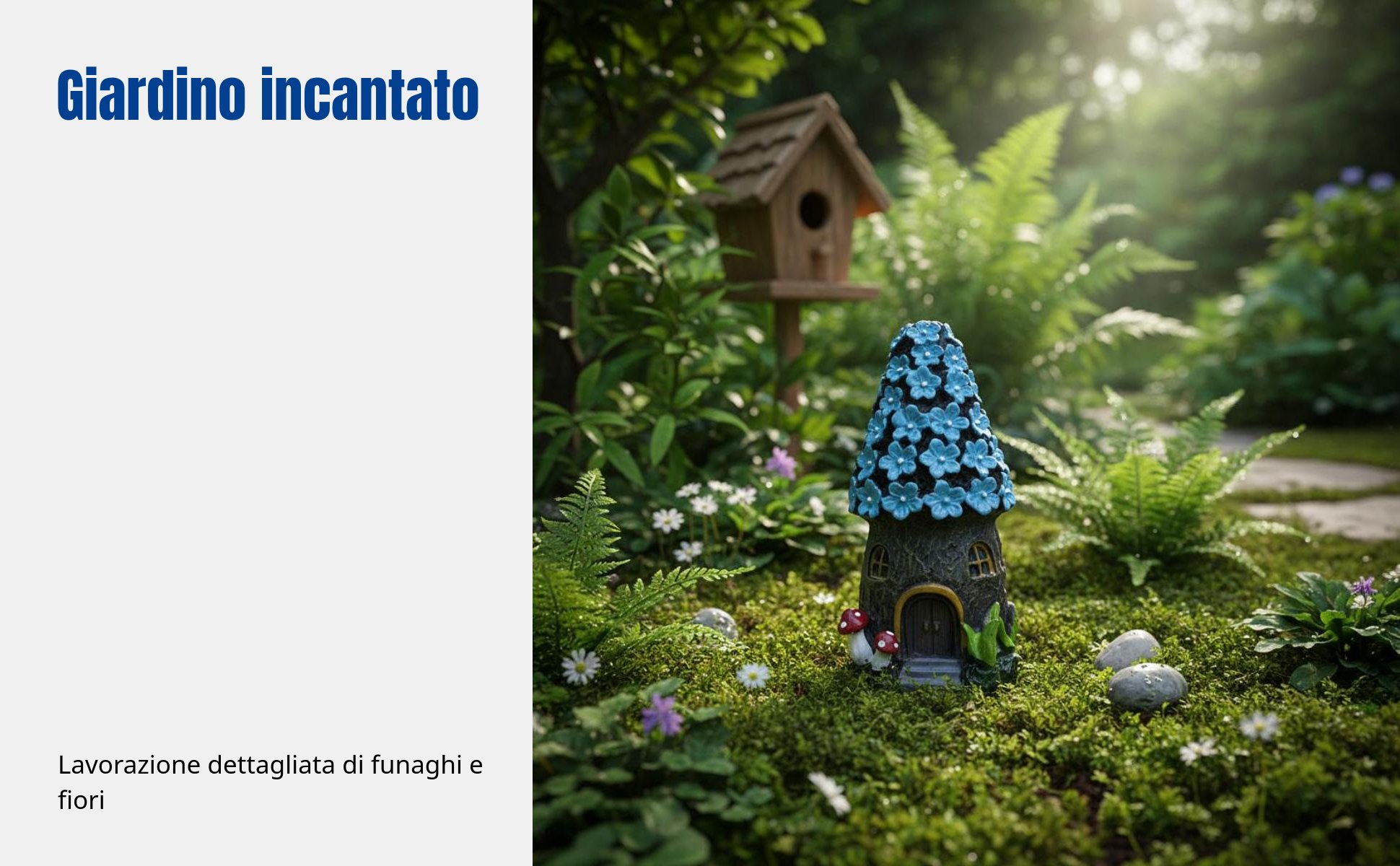 Fungo in resina decorativo per casa, giardino, Natale, prato e cortile.