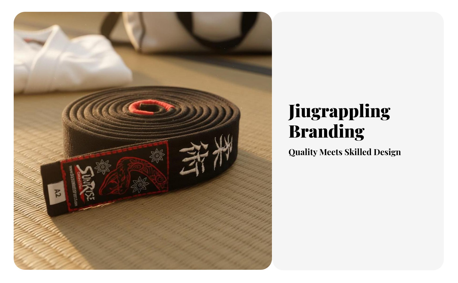 Brazilian Jiu-Jitsu Belt Sturdy Stitching Combat Arts Gear Tear-Resistant