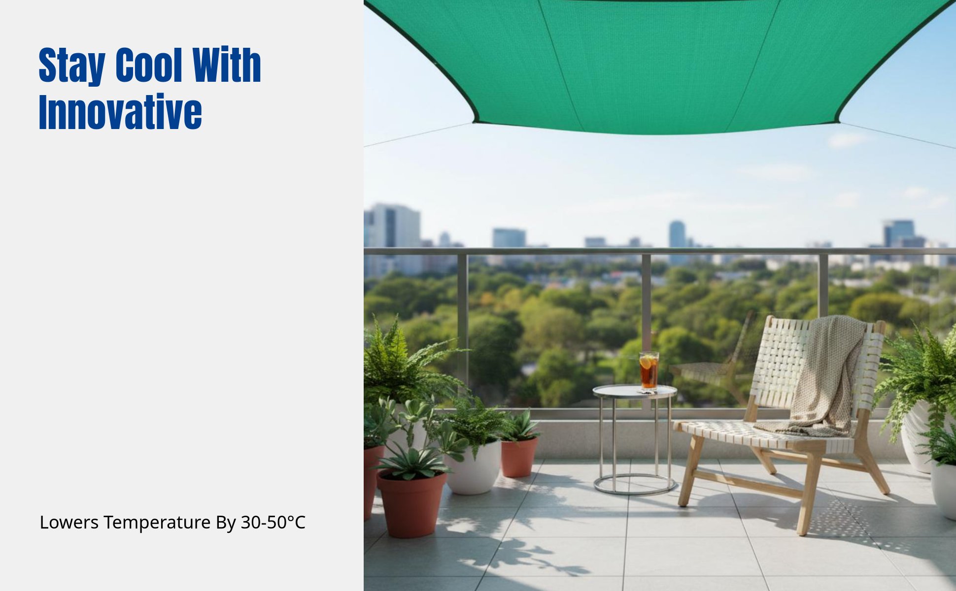 Green Shade Mesh, Thick Sunblock, Sealed Edge, Outdoor Patio, Garden