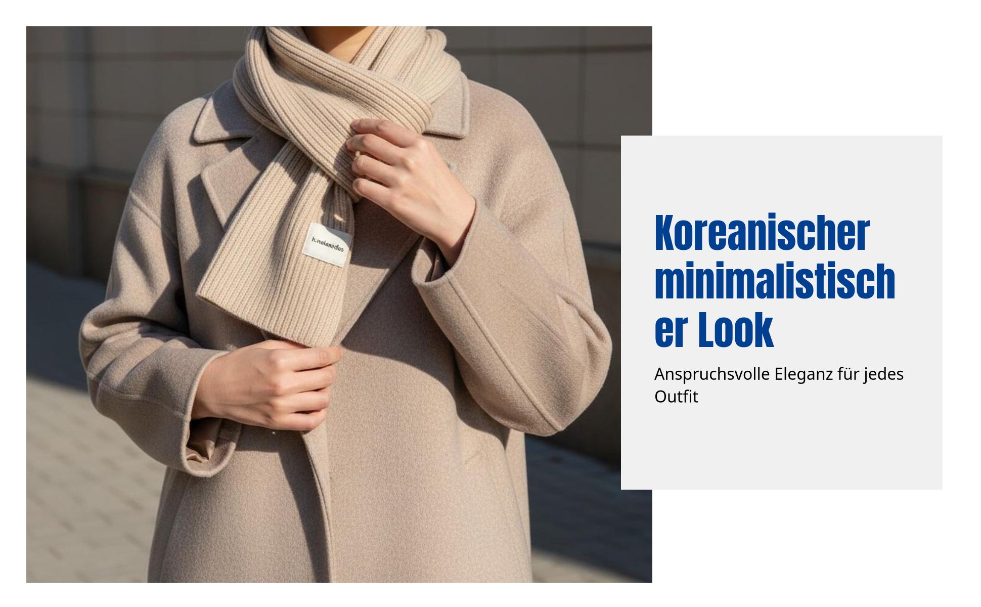 Koreanisches Design, Strickschal, Uni-Farbe, Winter, Warm, Unisex