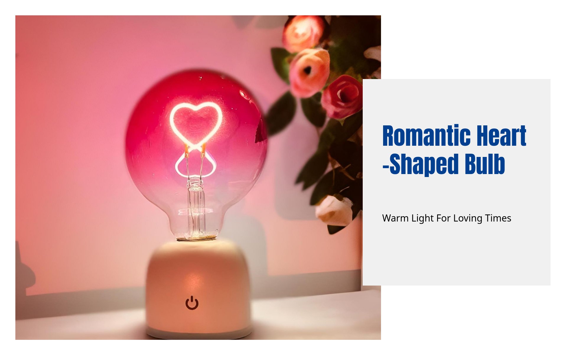 Heart-Shaped Ambient Light, Gradient Rose, Voice Control, Romantic Gift