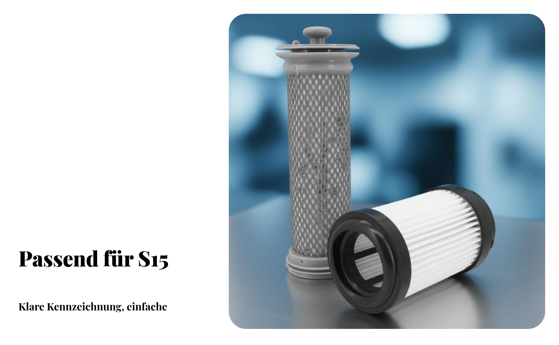 Vor- und nachfilter hocheffiziente filtration ersatzfilter set