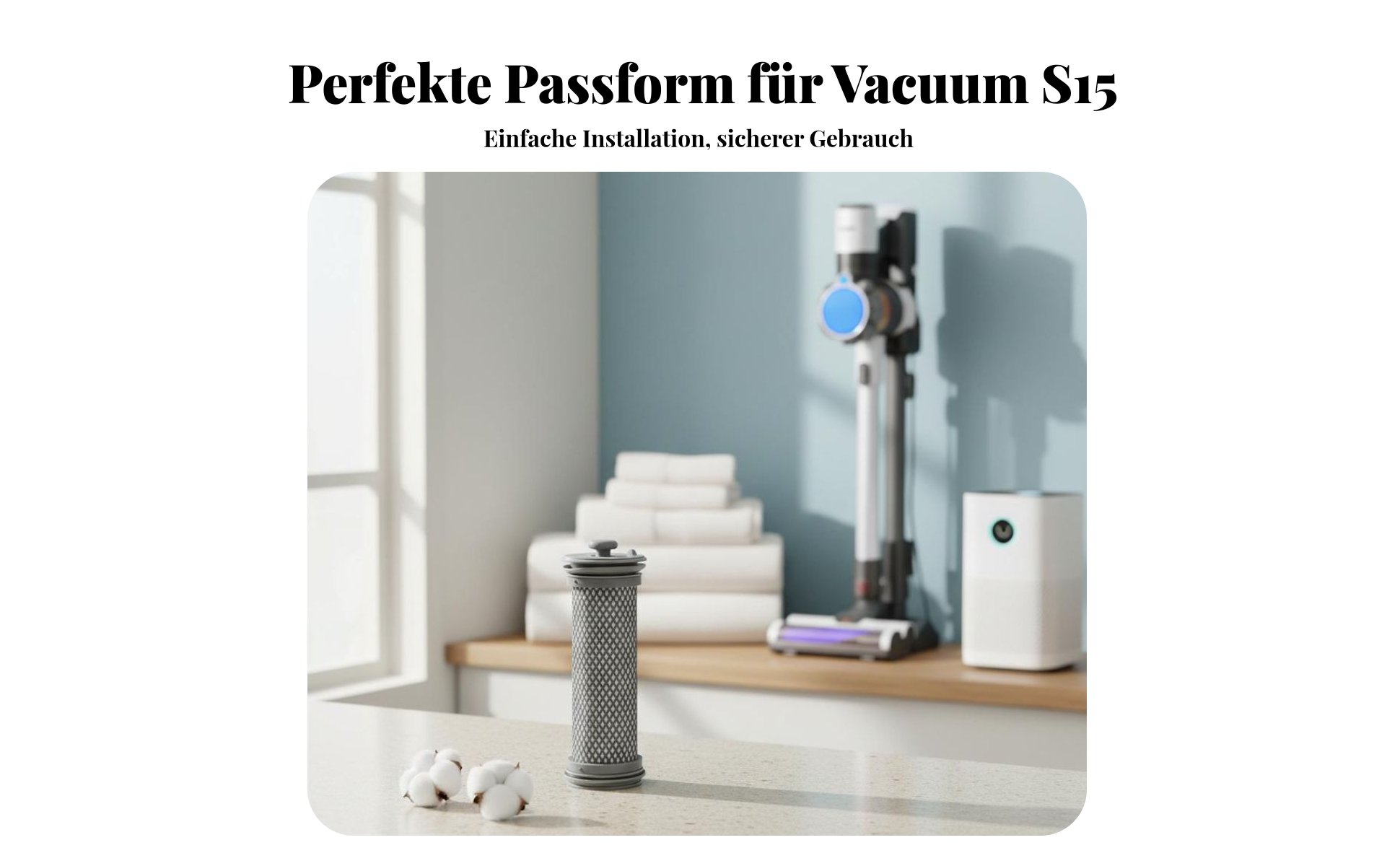 Vor- und nachfilter hocheffiziente filtration ersatzfilter set