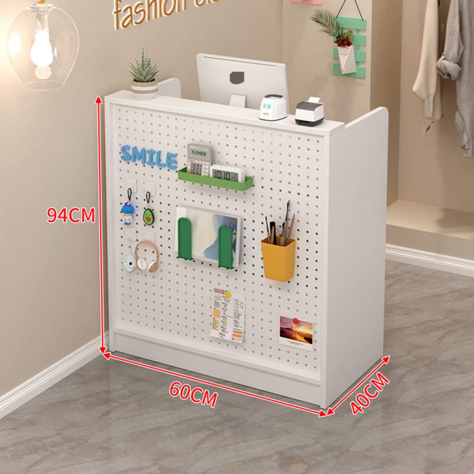 Small Checkout Counter Compact Design Retail Ier Stand Multi-Functional Modern