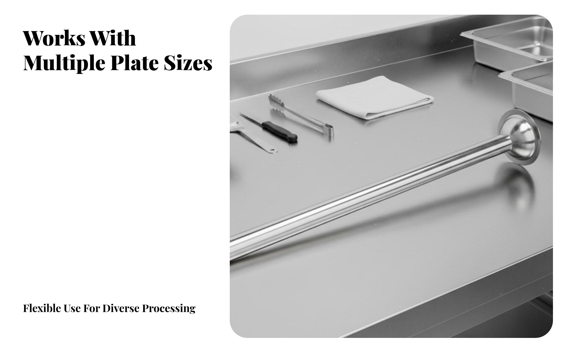 Stainless Steel Sausage Stuffer Tube Long-Lasting for Butcher Shops, Butchers