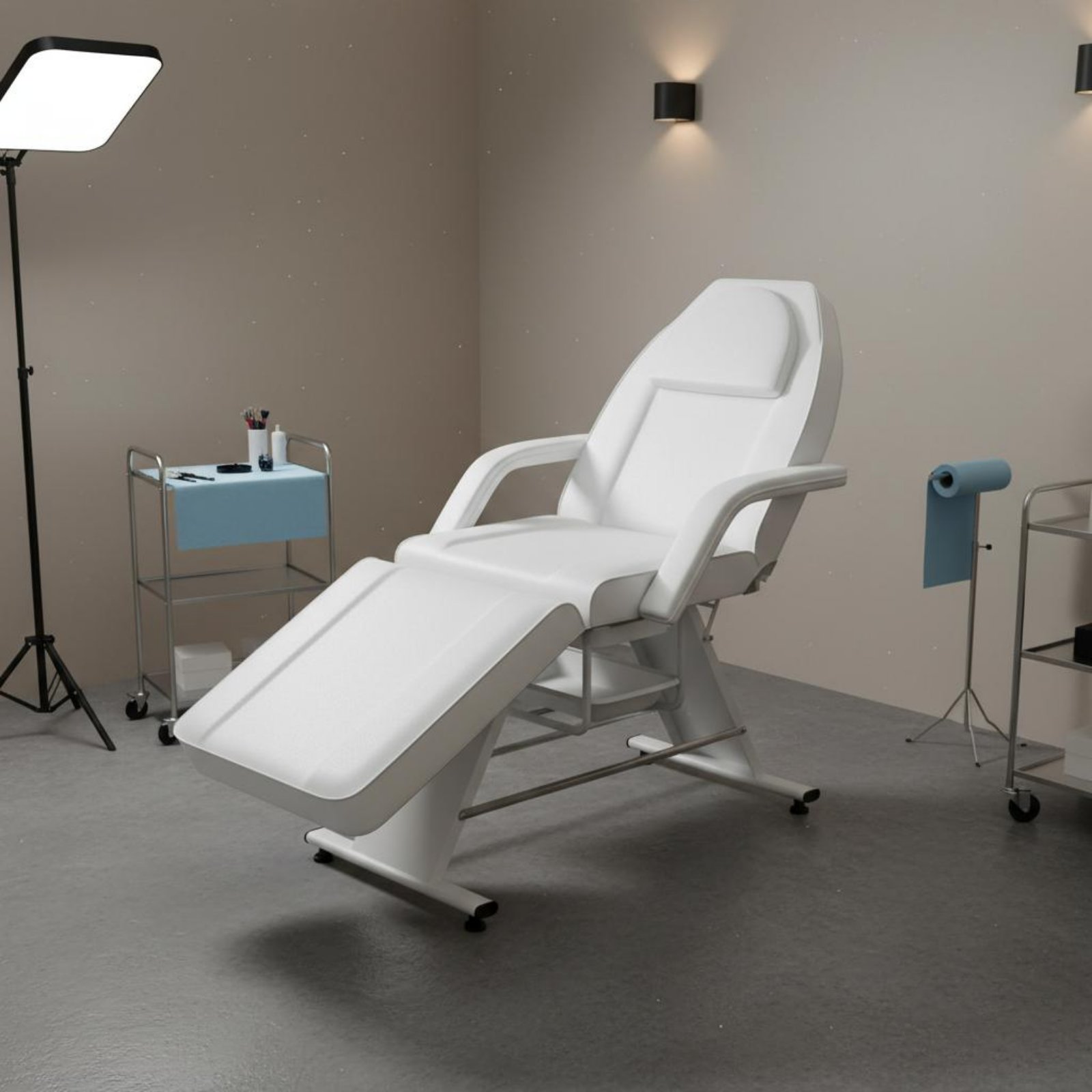 Adjustable Permanent Design Chair Removable Armrests Foldable Beauty Bed