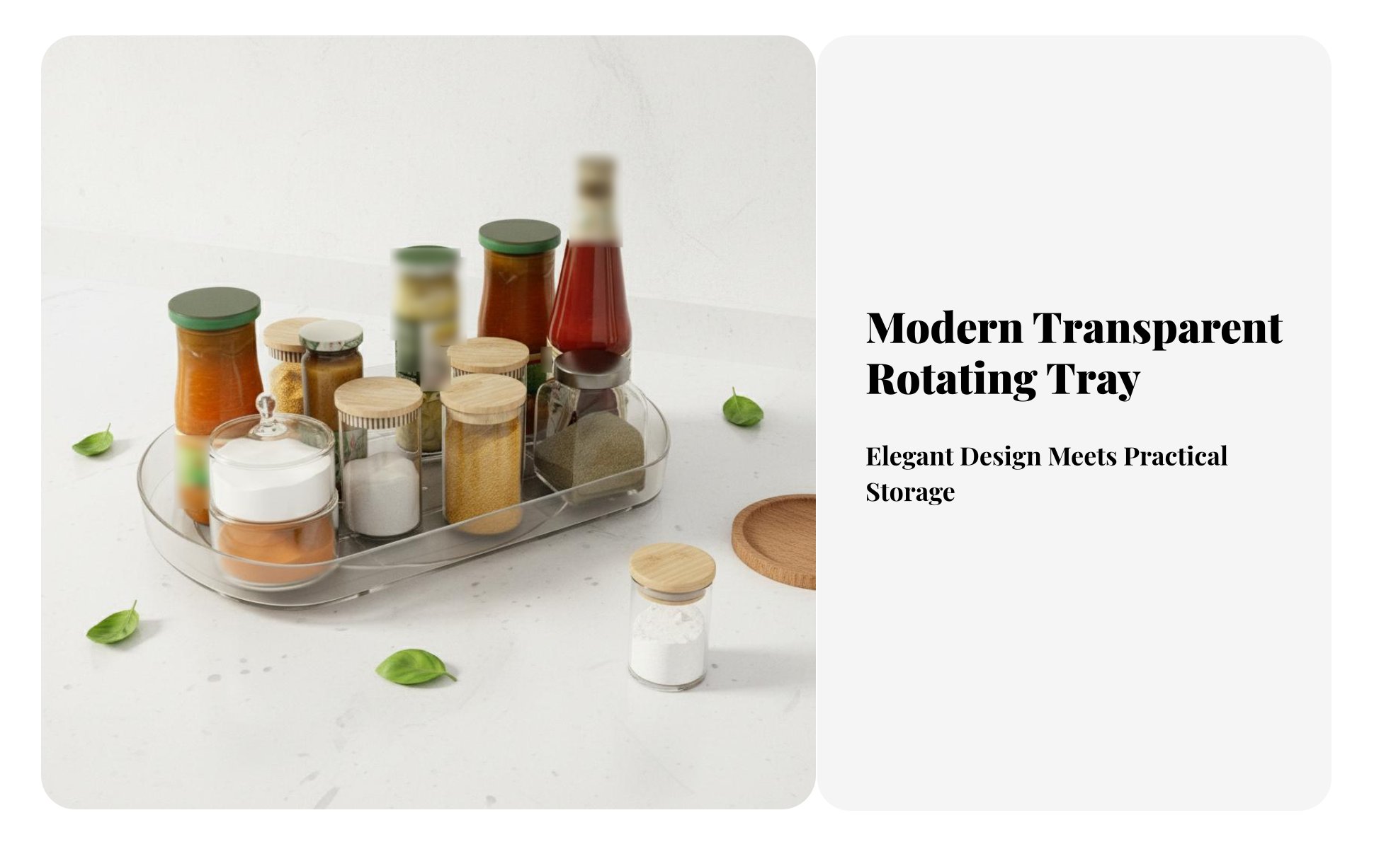 Rotating Seasoning Rack Easy Reach Rotating Seasoning Organizer Raised Rim