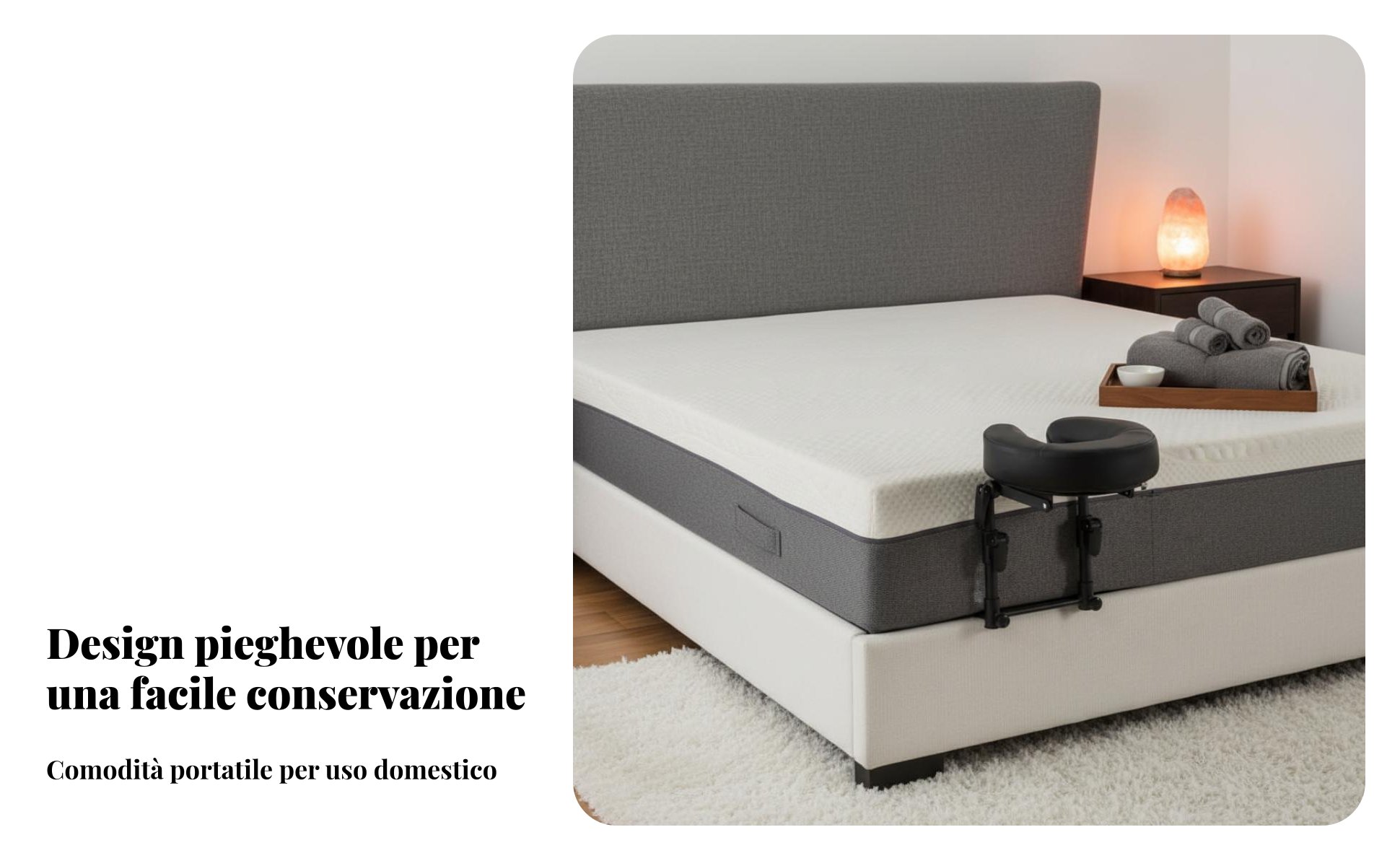 Poggiatesta da Letto per Massaggi Uso Multifunzionale per Viaggio, Casa