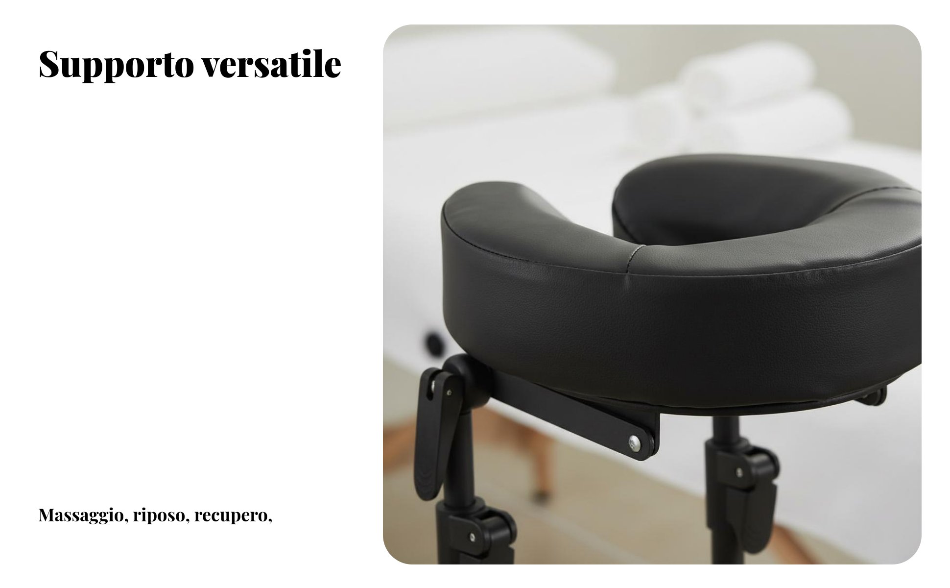 Poggiatesta da Letto per Massaggi Uso Multifunzionale per Viaggio, Casa