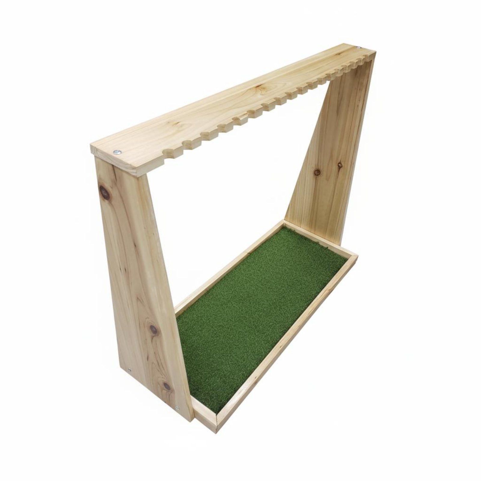 Golfschlägerständer aus Massivholz freistehend Golfschläger-Aufbewahrungsregal
