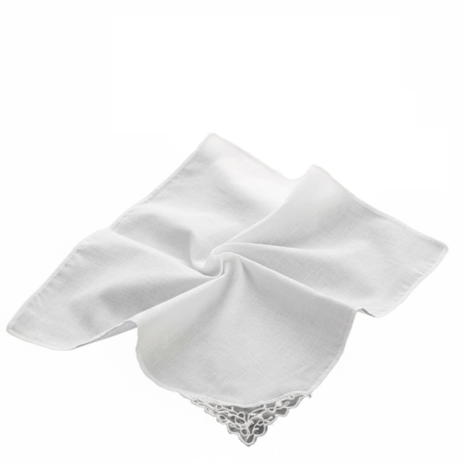 Einstecktuch Baumwolle Spitze DIY Vintage Elegant Einstecktuch