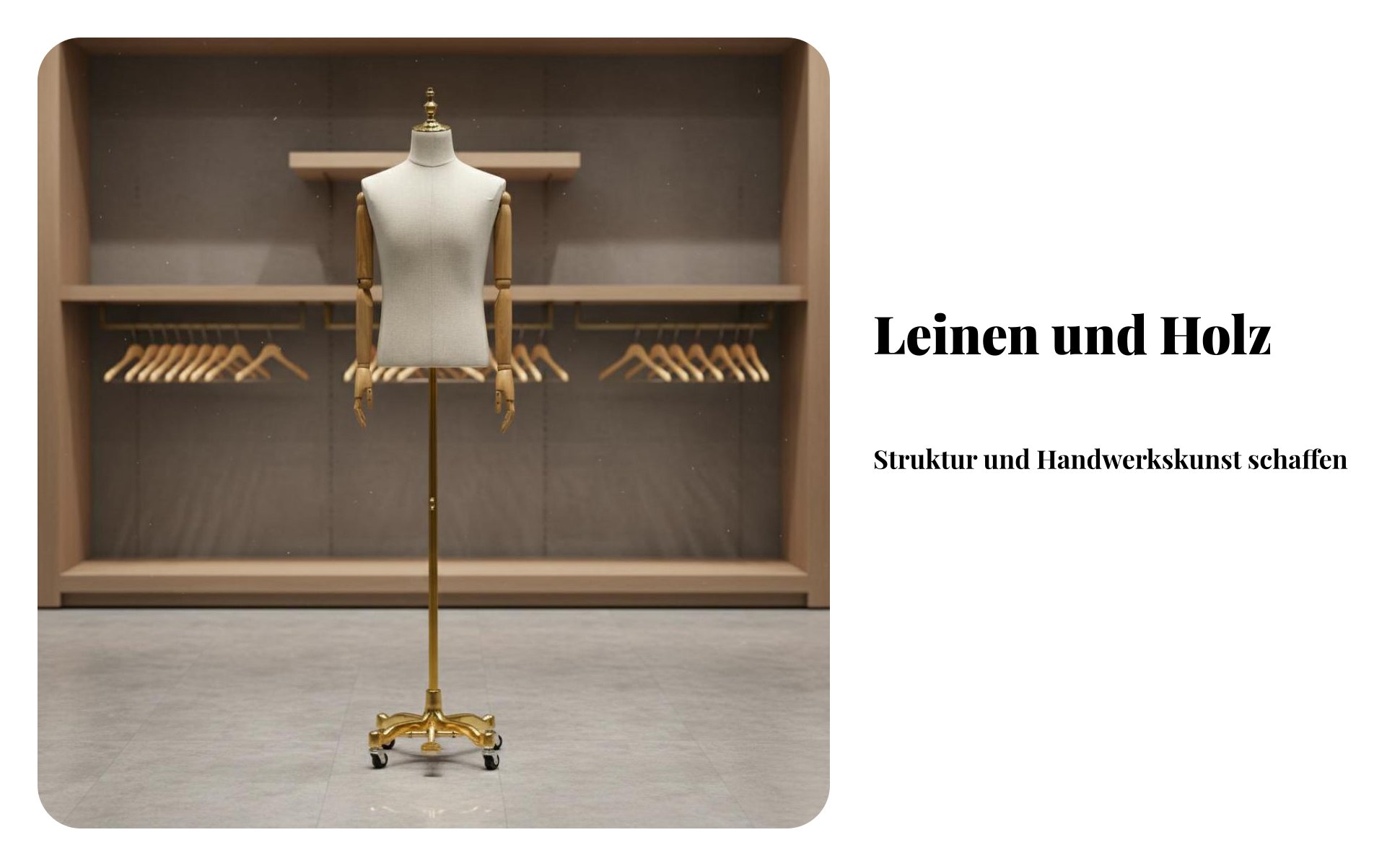 Männlicher Torso mit Ständer Stabiler Standfuß für Schaufenster, Boutique