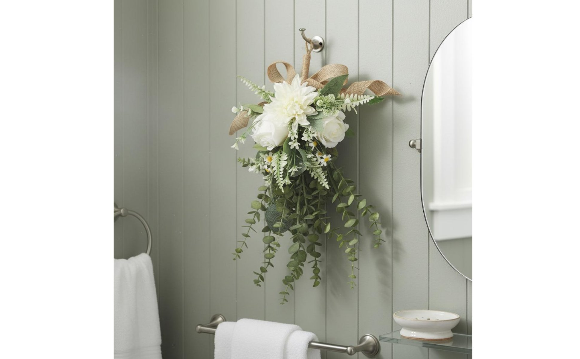 Blossom Bloom Wall Arrangement Lifelike Appearance Artificial Flower Swag