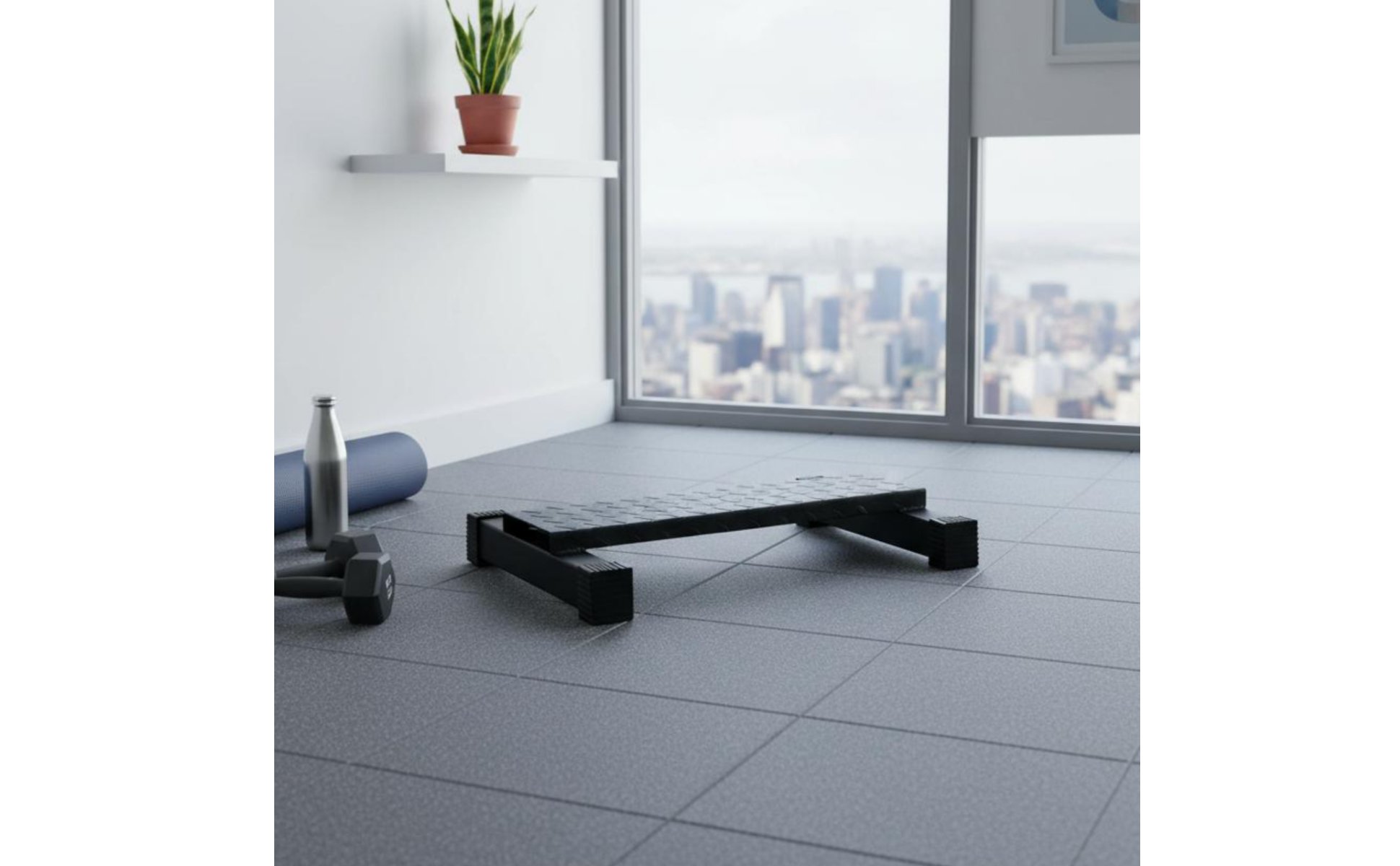 Standing Calf Raise Platform Non-Slip Surface Steel Calf Raise Block