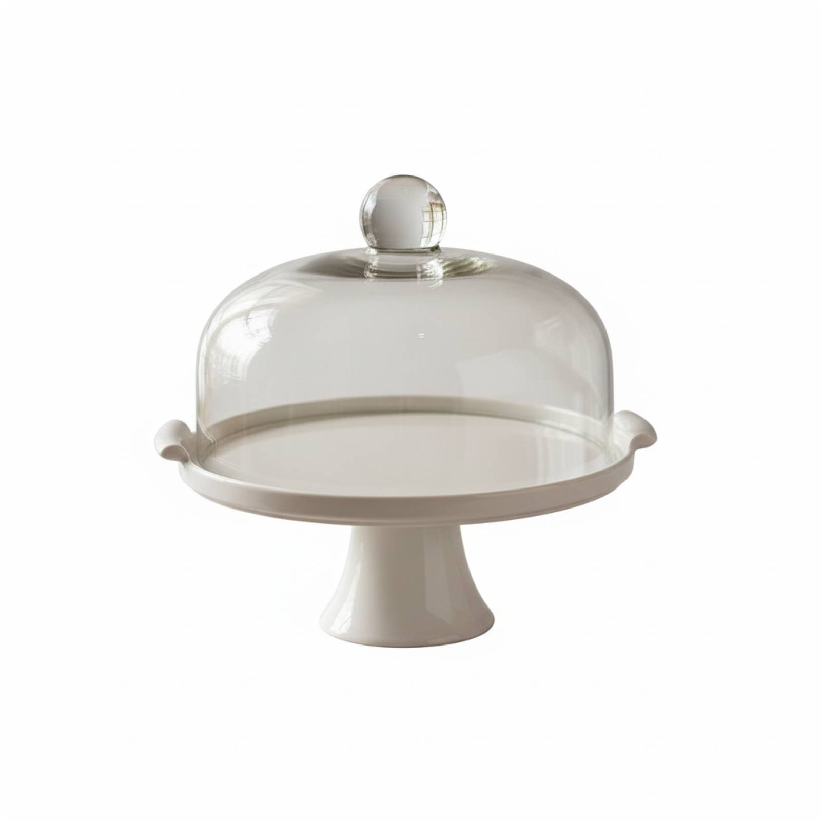 Pedestal Cake Stand with Glass Dome Dustproof Cake Stand with Dome for Weddings