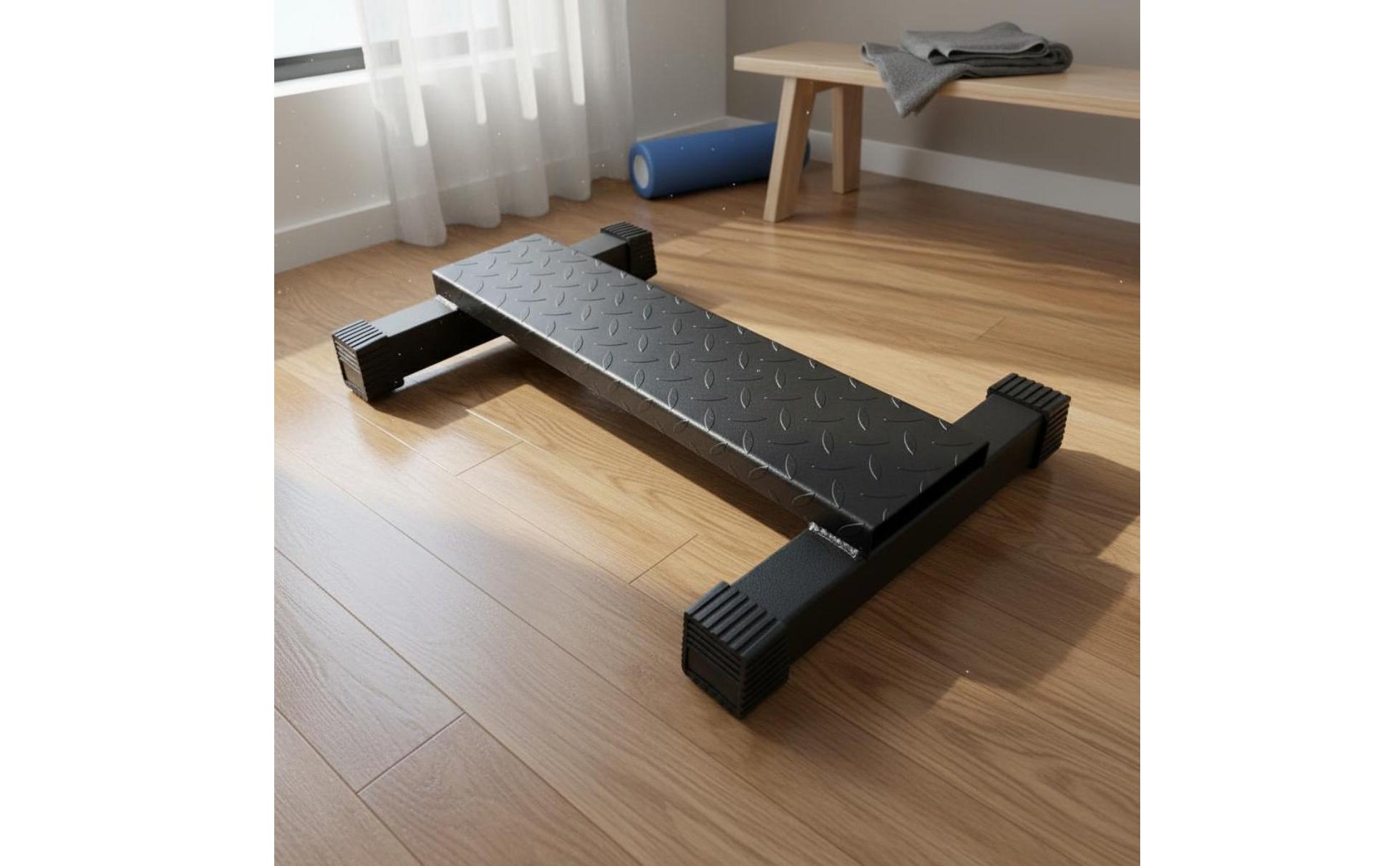 Standing Calf Raise Platform Non-Slip Surface Steel Calf Raise Block