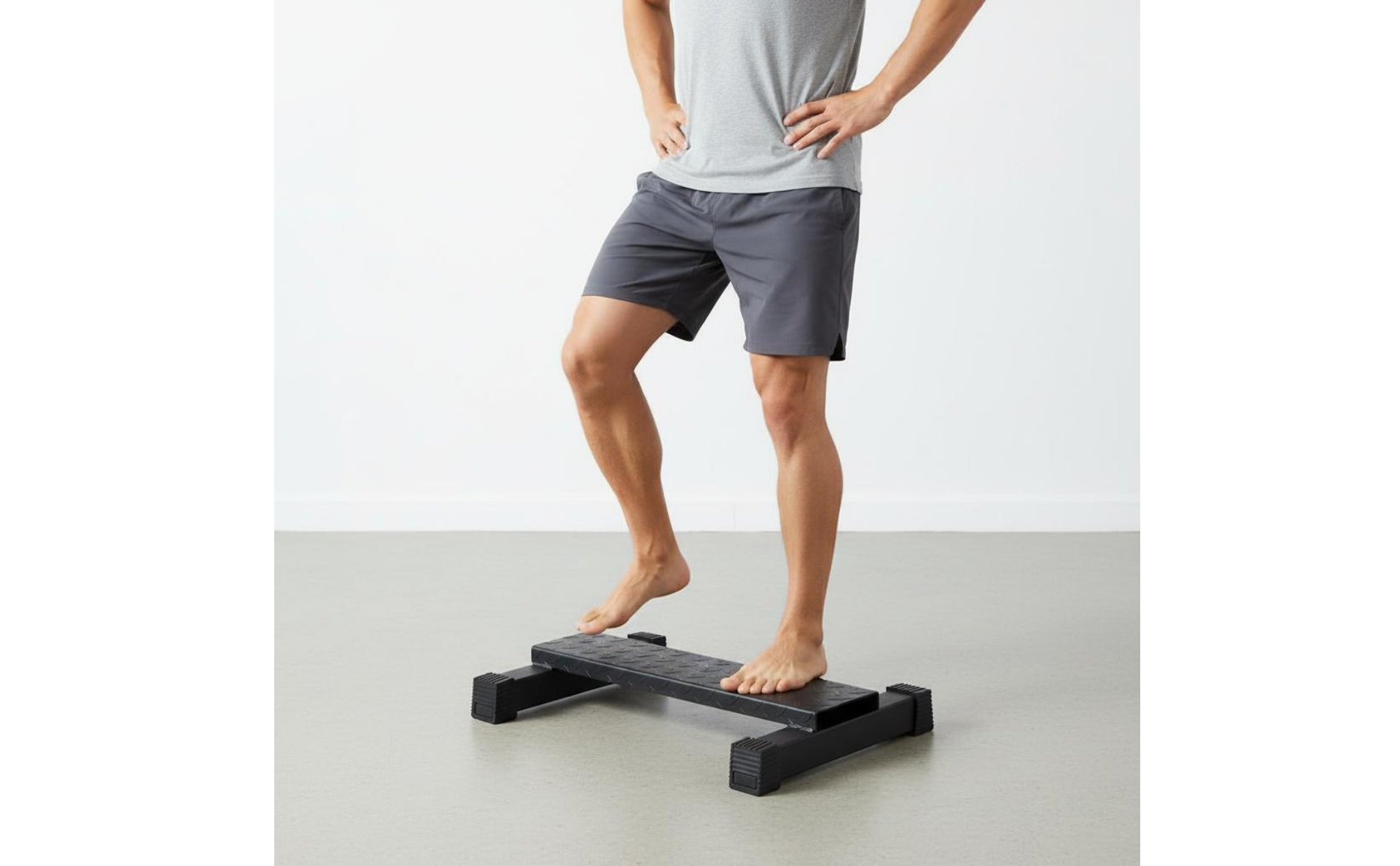 Standing Calf Raise Platform Non-Slip Surface Steel Calf Raise Block