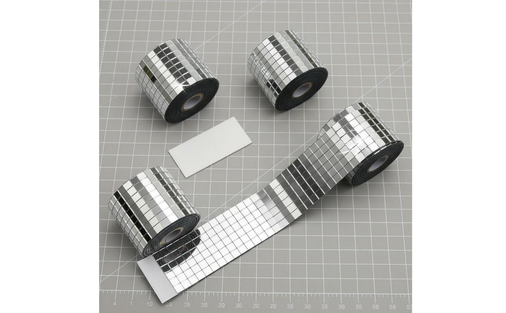 4 Rolls Mirror Sticker Roll Bright Reflection Disco Ball Mosaic Stickers