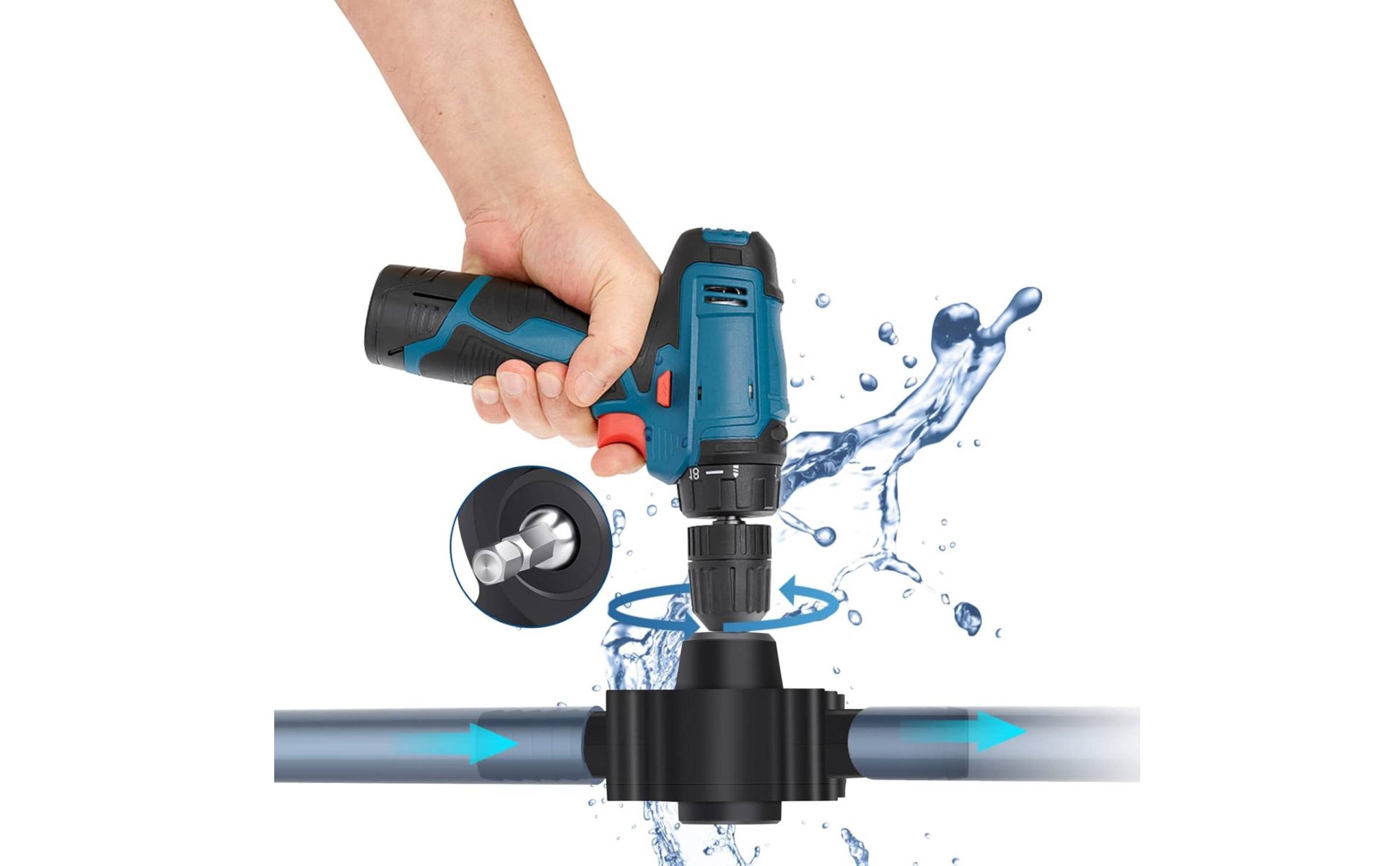 Bohrmaschinenpumpe bohrmaschinenbetrieben Akkuschrauber Wasserpumpe für Aquarium