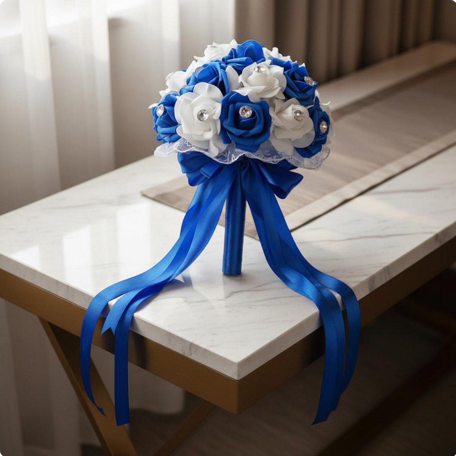 Bridal Flower Arrangement Elegant Design Foam Blossom Flower Arrangement